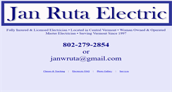 Desktop Screenshot of janrutaelectric.com